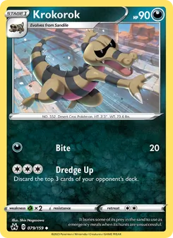 Krokorok [Bite | Dredge Up] 카드 이미지