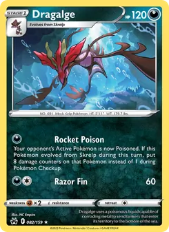 Dragalge [Rocket Poison | Razor Fin] 카드 이미지