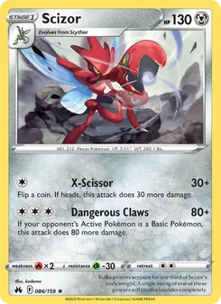 Scizor [X-Scissor | Dangerous Claws] 카드 이미지