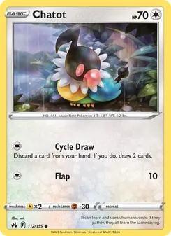 Chatot [Cycle Draw | Flap] 카드 이미지