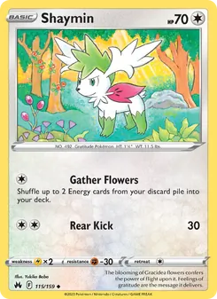 Shaymin [Gather Flowers | Rear Kick] 카드 이미지