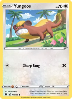 Yungoos [Sharp Fang] 카드 이미지