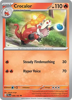 Crocalor [Steady Firebreathing | Hyper Voice] 카드 이미지