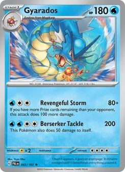 Gyarados [Revengeful Storm | Berserker Tackle] 카드 이미지