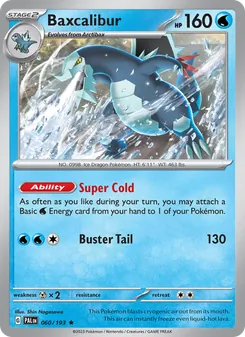 Baxcalibur [Super Cold | Buster Tail] 카드 이미지