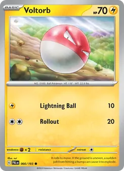 Voltorb [Lightning Ball | Rollout] 카드 이미지