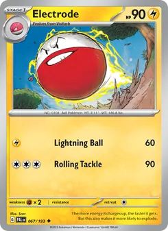 Electrode [Lightning Ball | Rolling Tackle] 카드 이미지