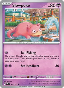 Slowpoke [Tail-Fishing | Zen Headbutt] 카드 이미지
