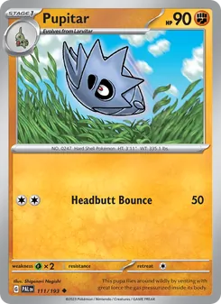 Pupitar [Headbutt Bounce] 카드 이미지