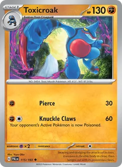 Toxicroak [Pierce | Knuckle Claws] 카드 이미지