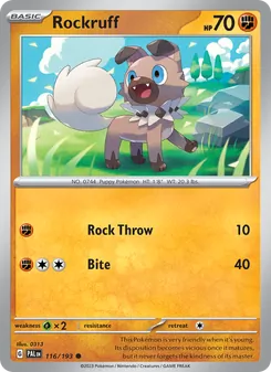 Rockruff [Rock Throw | Bite]