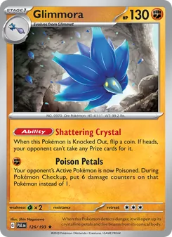 Glimmora [Shattering Crystal | Poison Petals] 카드 이미지