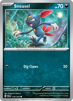 Sneasel [Dig Claws] 카드 이미지