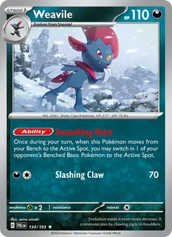 Weavile [Assaulting Hunt | Slashing Claw]