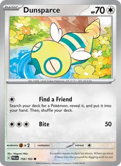 Dunsparce [Find a Friend | Bite] 카드 이미지
