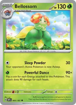 Bellossom [Sleep Powder | Powerful Dance] 카드 이미지