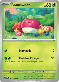 Bounsweet [Stampede | Reckless Charge] 카드 이미지