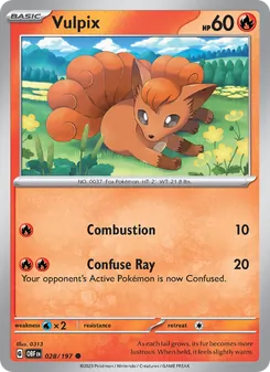Vulpix [Combustion | Confuse Ray] 카드 이미지