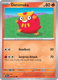 Darumaka [Headbutt | Surprise Attack] 카드 이미지