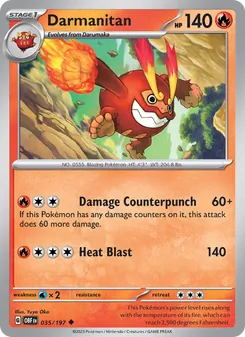 Darmanitan [Damage Counterpunch | Heat Blast] 카드 이미지