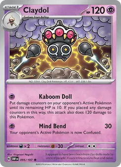 Claydol [Kaboom Doll | Mind Bend] 카드 이미지