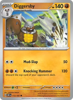 Diggersby [Mud-Slap | Knocking Hammer] 카드 이미지