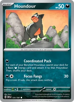 Houndour [Coordinated Pack | Focus Fangs] 카드 이미지