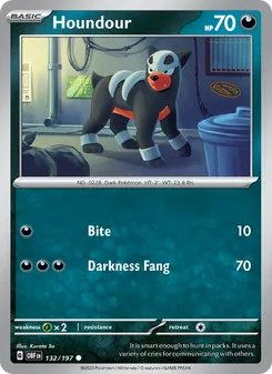 Houndour [Bite | Darkness Fang] 카드 이미지