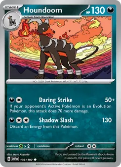 Houndoom [Daring Strike | Shadow Slash] 카드 이미지