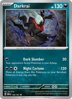 Darkrai [Dark Slumber | Night Cyclone] 카드 이미지