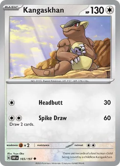 Kangaskhan [Headbutt | Spike Draw] 카드 이미지