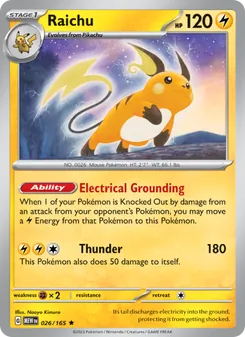 Raichu [Electrical Grounding | Thunder] 카드 이미지