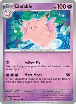 Clefable [Follow Me | More Moon] 카드 이미지