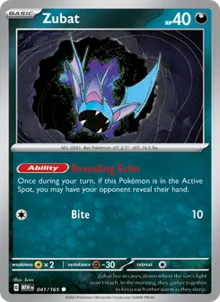 Zubat [Revealing Echo | Bite] 카드 이미지