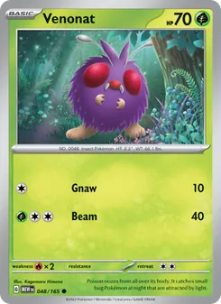 Venonat [Gnaw | Beam] 카드 이미지