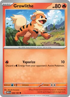Growlithe [Vaporize] 카드 이미지
