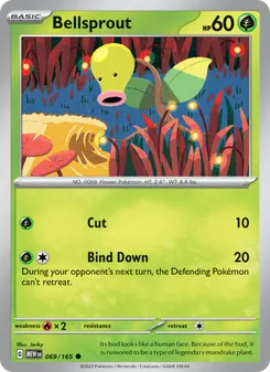 Bellsprout [Cut | Bind Down] 카드 이미지