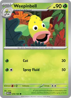 Weepinbell [Cut | Spray Fluid] 카드 이미지