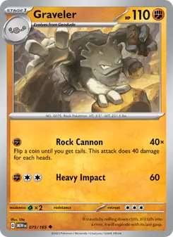 Graveler [Rock Cannon | Heavy Impact] 카드 이미지