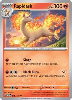 Rapidash [Singe | Mach Turn] 카드 이미지