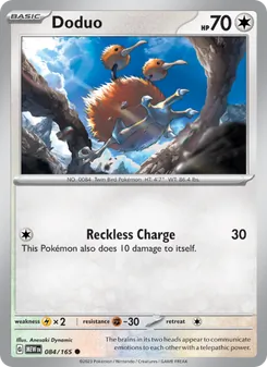 Doduo [Reckless Charge] 카드 이미지