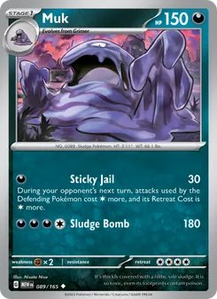 Muk [Sticky Jail | Sludge Bomb] 카드 이미지