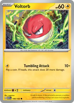 Voltorb [Tumbling Attack] 카드 이미지