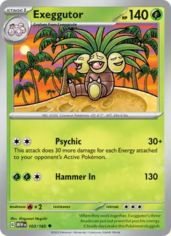 Exeggutor [Psychic | Hammer In] 카드 이미지