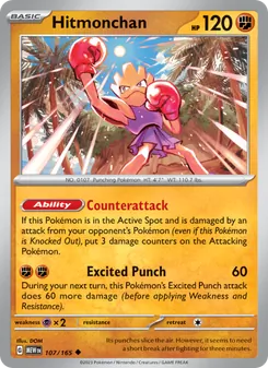 Hitmonchan [Counterattack | Excited Punch] 카드 이미지