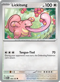 Lickitung [Tongue-Tied] 카드 이미지