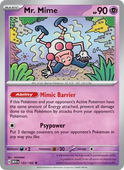Mr. Mime [Mimic Barrier | Psypower] 카드 이미지