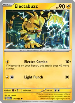 Electabuzz [Electro Combo | Light Punch] 카드 이미지