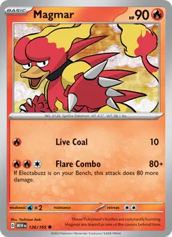 Magmar [Live Coal | Flare Combo] 카드 이미지