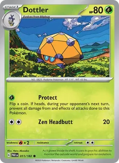 Dottler [Protect | Zen Headbutt] 카드 이미지